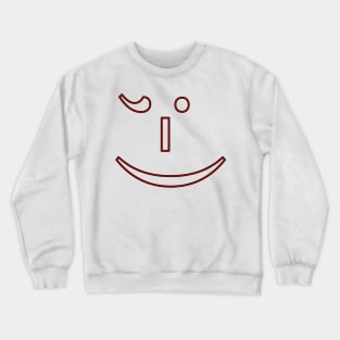 Winking emoticon Crewneck Sweatshirt